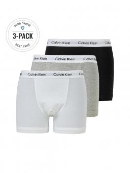Image of Calvin Klein Trunk Underpants 3 Pack Black/White/Grey